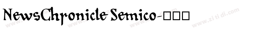 NewsChronicle Semico字体转换